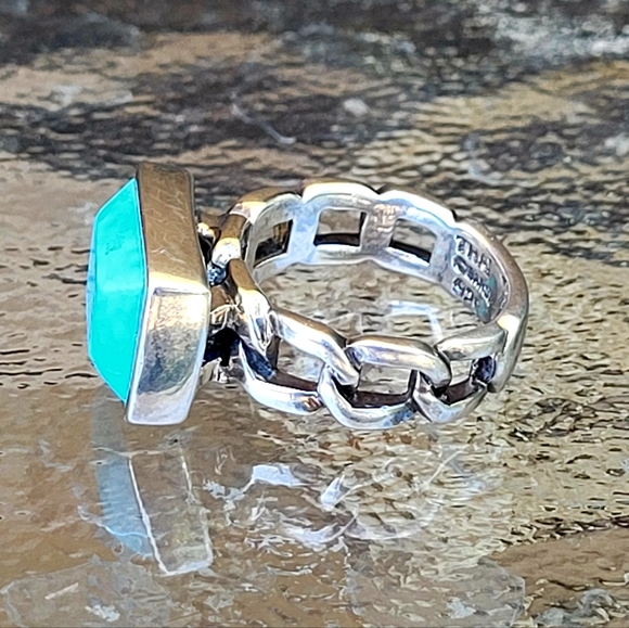 Barse Turquoise And Sterling Silver 925 Ring Size 5.25 New - Picture 2 of 6